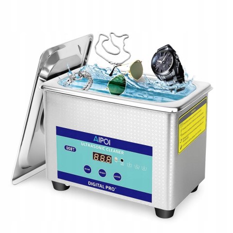 Ultradźwiękowy odkurzacz 0,8 l, profesjonalny myjka ultradźwiękowa aipoi