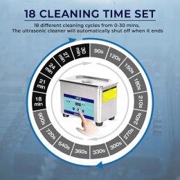 Ultradźwiękowy odkurzacz 0,8 l, profesjonalny myjka ultradźwiękowa aipoi