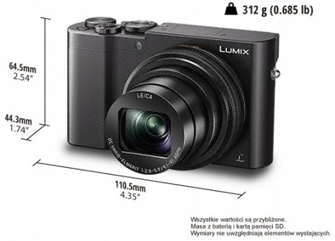 Aparat cyfrowy Panasonic Lumix DMC-TZ100 czarny