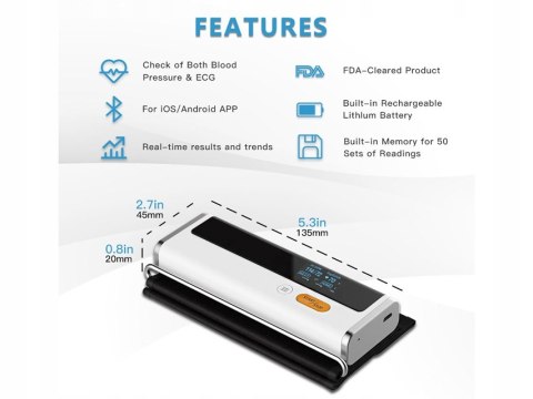 CIŚNIENIOMIERZ ARMFIT+ Z EKG