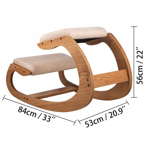 Ergonomiczny Stołek Korekcja Prawidłowej Postawy VEVOR DNZ220LB