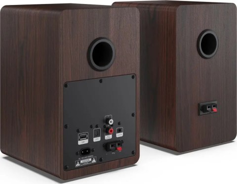 Kolumny półkowe aktywne Sharp CP-SS30 60W Bluetooth USB AUX brązowe