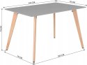 Nowoczesny stół do jadaln Shally Dogan Dining Table 110 x 70 cm