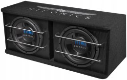 Aktywna skrzynia basowa HiFonics TDA250R 2x25cm 600W subwoofer + wzmacniacz