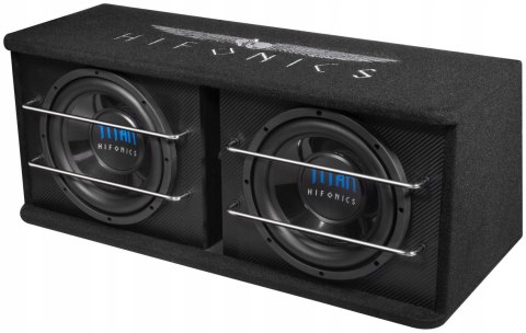 Aktywna skrzynia basowa HiFonics TDA250R 2x25cm 600W subwoofer + wzmacniacz