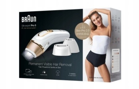 Depilator Braun PL5262 Silk expert Pro 5 PULSED LIGHT biały/złoty