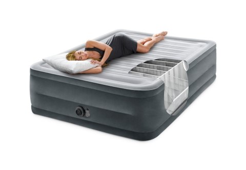 Materac dwuosobowy INTEX 64418D 203 x 152 x 56 cm odcienie szarości