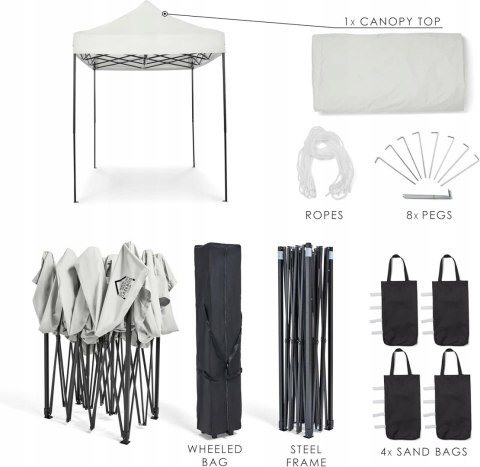 Pawilon ogrodowy All Seasons Gazebos 3x2m Biały