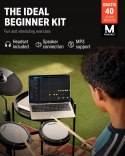 Perkusja elektryczna Donner DED-80 180 dźwięków Drum Throne 40 melodii