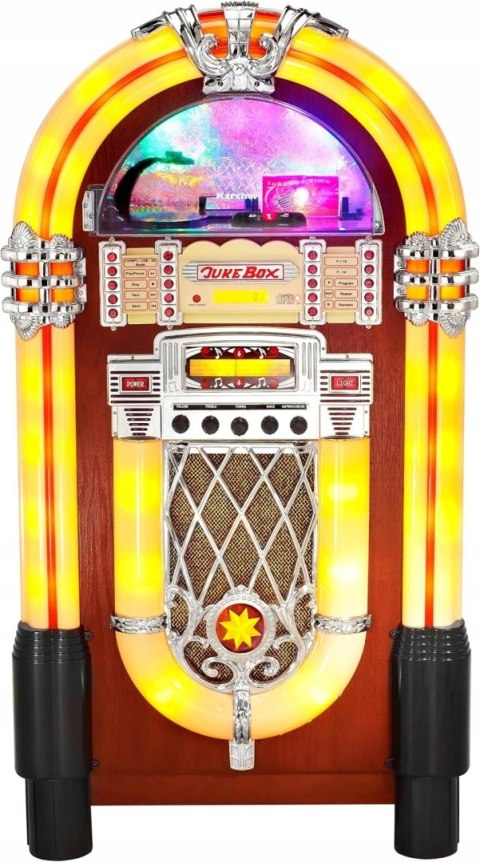 Szafa grająca Karcher JB 6604 Jukebox (gramofon/CD/BT/FM/MP3/USB)