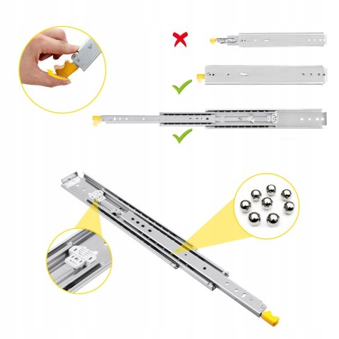 VEVOR Prowadnica Kulkowa do Szuflad 36" 225kg