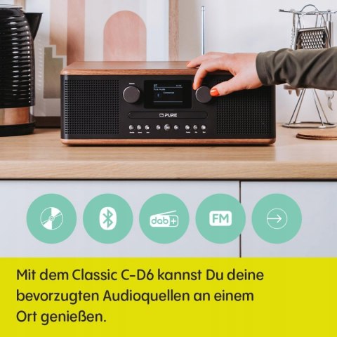 Wieża stereo Pure CLASSIC C-D6
