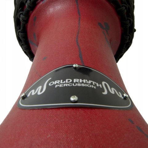 World Rhythm djembe MDJ002-RD 25,5 cm lina tuningowana beczka