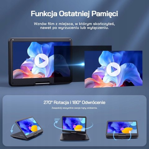 Odtwarzacz przenośny DVD WOLFANG 17,5''