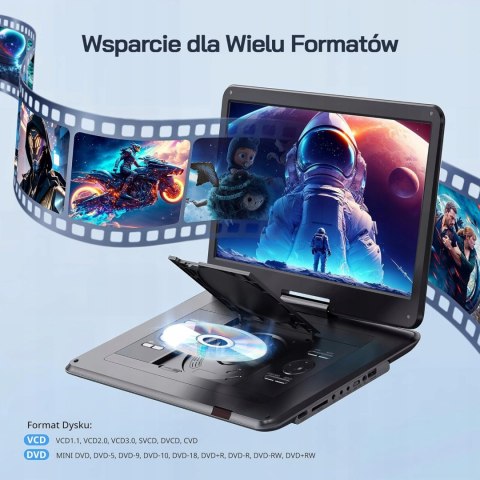 Odtwarzacz przenośny DVD WOLFANG