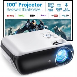 Projektor LED TOPVISION H1 - FULL HD, 10000:1 9500LUM ZOOM CYFROWY KEYSTONE