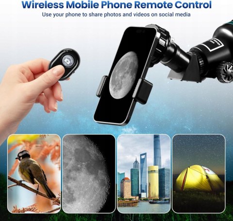 Teleskop refraktor ESSLNB 80/700 mm AZ statyw Barlow obserwacje nieba