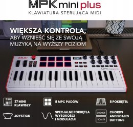Akai Professional MPK Mini Plus - klawiatura sterująca USB MIDI