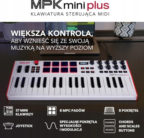 Akai Professional MPK Mini Plus - klawiatura sterująca USB MIDI