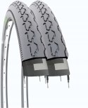Opony dla wózków inwalidzkich EBC24GXE24 x 1 3/8 (37-540) 2szt Szare