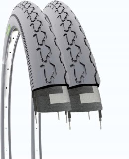 Opony dla wózków inwalidzkich EBC24GXE24 x 1 3/8 (37-540) 2szt Szare