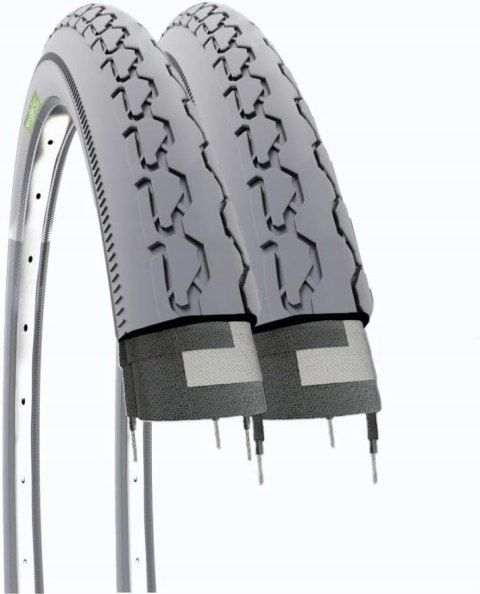 Opony dla wózków inwalidzkich EBC24GXE24 x 1 3/8 (37-540) 2szt Szare