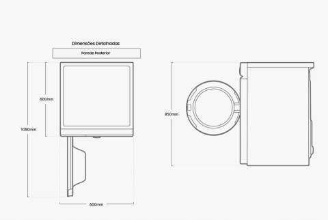 Pralka Samsung WW11BB744DGW AI EcoBubbleo klasie energetycznej A, biała