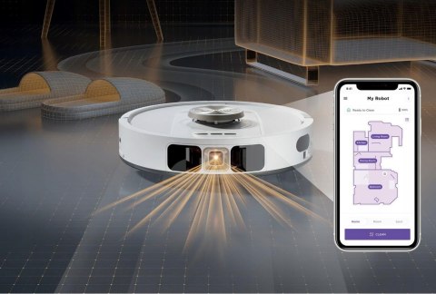 Robot odkurzający mopujący Shark PowerDetect 2w1 biały AV2800ZEEUWH