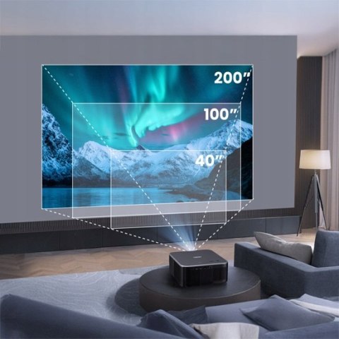 Projektor Yaber K3 LCD 1080p 1600 lm Wi-Fi 6 Google TV czarny
