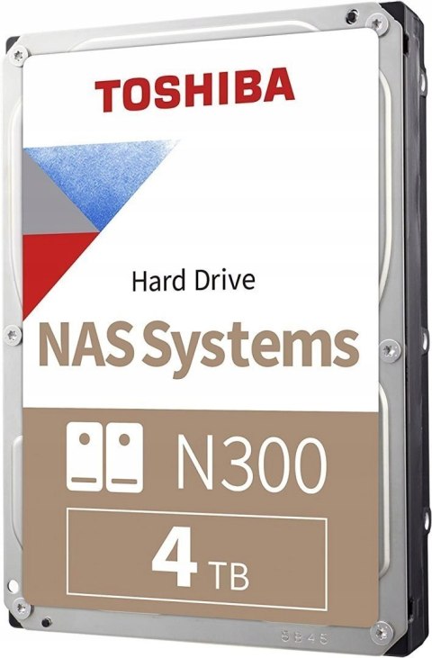 Dysk twardy Toshiba NAS N300 4TB SATA III 3,5"