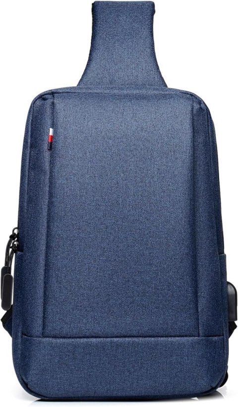 FANDARE Plecak na ramię sling bag granatowy 31 cm miejski kompaktowy USB