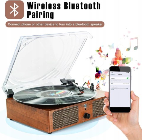 Gramofon Mersoco Gramofon wielokolorowy