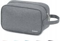 Kosmetyczka Narwey organizer podróżny szara 25x13x15 cm POJEMNA
