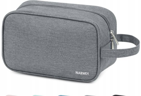 Kosmetyczka Narwey organizer podróżny szara 25x13x15 cm POJEMNA