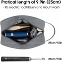 Kosmetyczka Narwey organizer podróżny szara 25x13x15 cm POJEMNA
