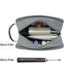 Kosmetyczka Narwey organizer podróżny szara 25x13x15 cm POJEMNA
