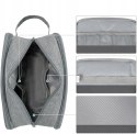 Kosmetyczka Narwey organizer podróżny szara 25x13x15 cm POJEMNA