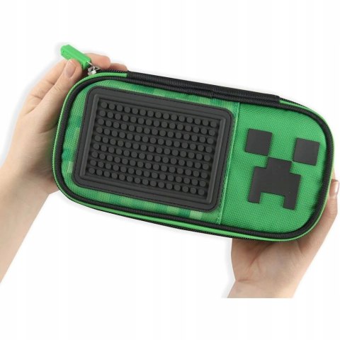 Piórnik Minecraft szkolny saszetka potrójny organizer 22 cm