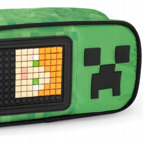 Piórnik Minecraft szkolny saszetka potrójny organizer 22 cm