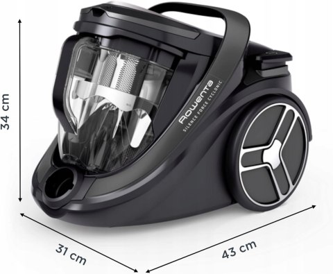 Rowenta RO7935 bezworkowy odkurzacz filtr HEPA 500W czarny