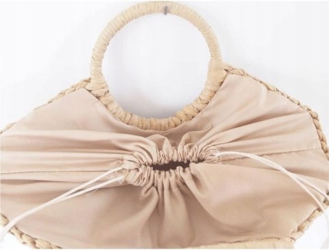 Torba pleciona w stylu boho, przenośna, damska torba ze słomy 40 X 24 cm