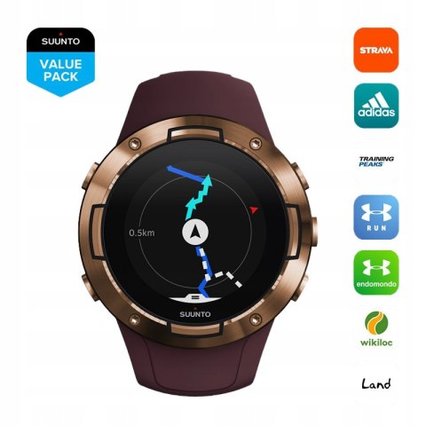 Zegarek sportowy Suunto 5 różowy