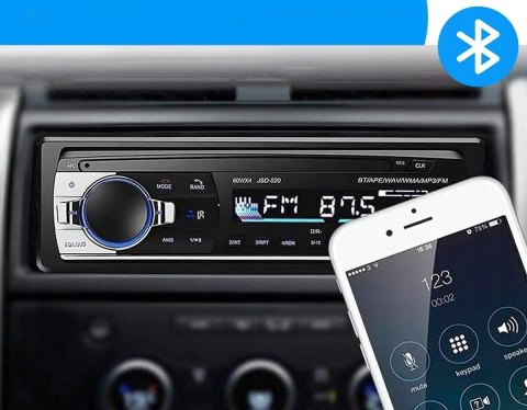 Radio samochodowe NK Auto 1 DIN Bluetooth USB x2 AUX MP3