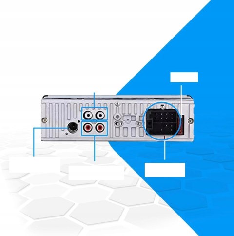 Radio samochodowe NK Auto 1 DIN Bluetooth USB x2 AUX MP3