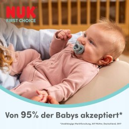 NUK FIrst Choice Soft Smoczki dla niemowląt 0-6 miesięcy 2 sztuki