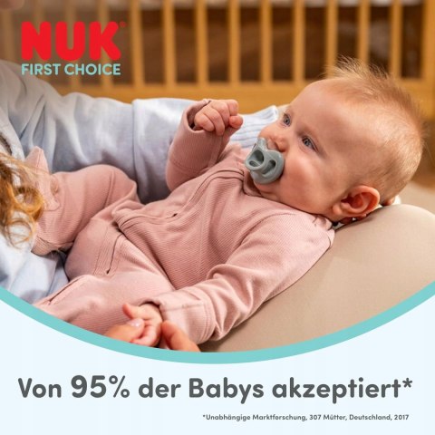 NUK FIrst Choice Soft Smoczki dla niemowląt 0-6 miesięcy 2 sztuki