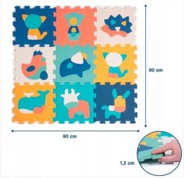 Puzzle piankowe ze zwierzętami Ludi 9 el.
