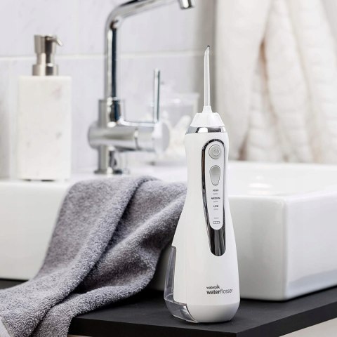 Irygator Waterpik WP-560EU bezprzewodowy biały 3 ustawienia ciśnienia