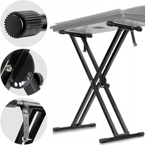 CAHAYA STATYW STOJAK POD KEYBOARD CZARNY