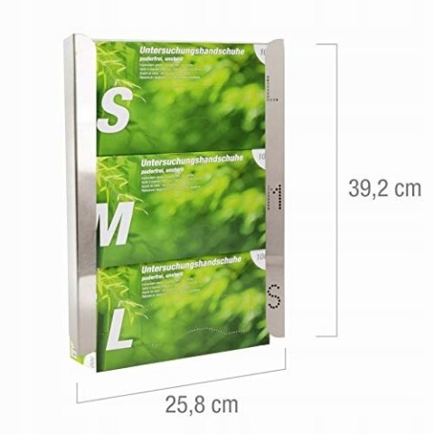 Dozownik teqler T-128943 rękawica stal nierdzewna, 3 pudełek